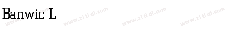 Banwic Light字体转换